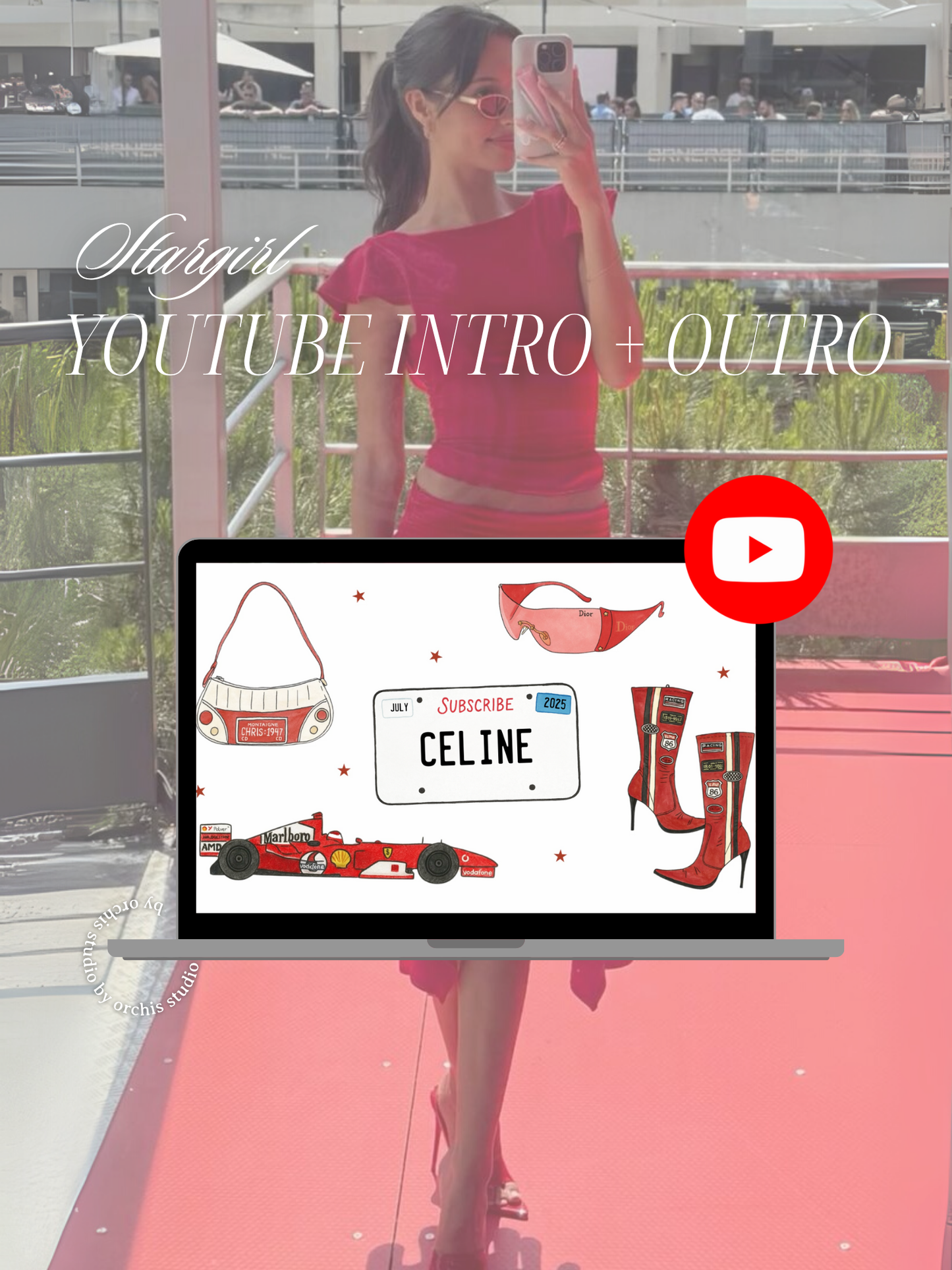 Stargirl Youtube Intro & Outro Customizable Template