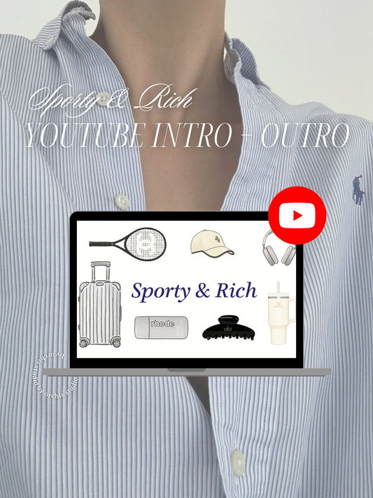 Sporty & Rich Youtube Intro & Outro Customizable Template