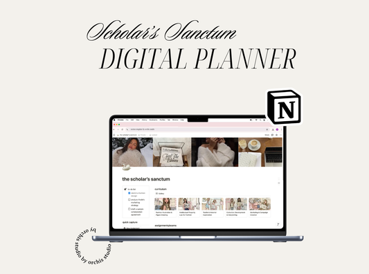 Scholar's Sanctum Study Dashboard Notion Template