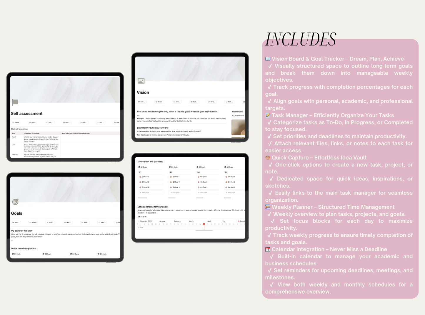 12 Week Year Notion Dashboard